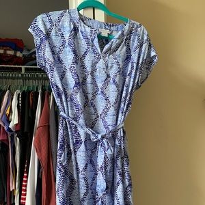 Dress with tie around